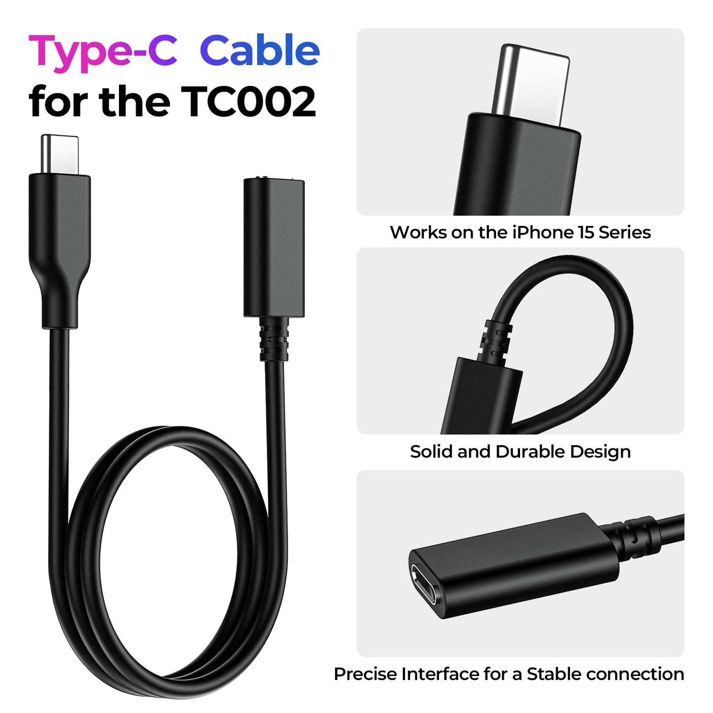 Cable Tipo-C para TC002