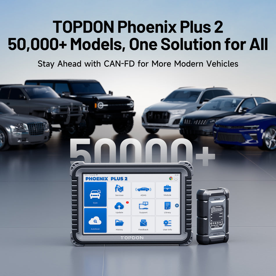 TOPDON Integrated Diagnostic Tool | Phoenix Plus 2 – TOPDON EUROPE