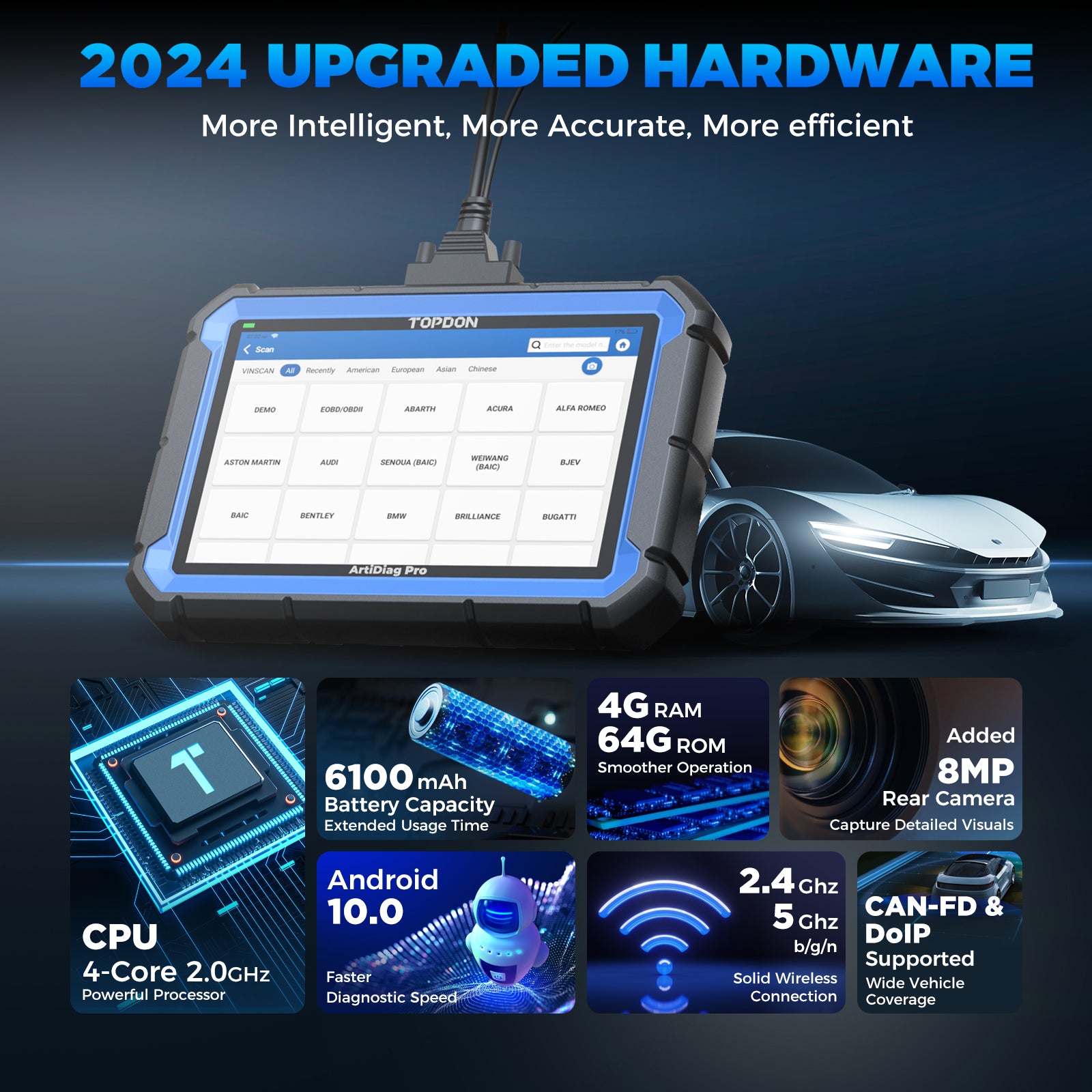 Topdon mid level diagnostic tool artidiag pro topdon europe