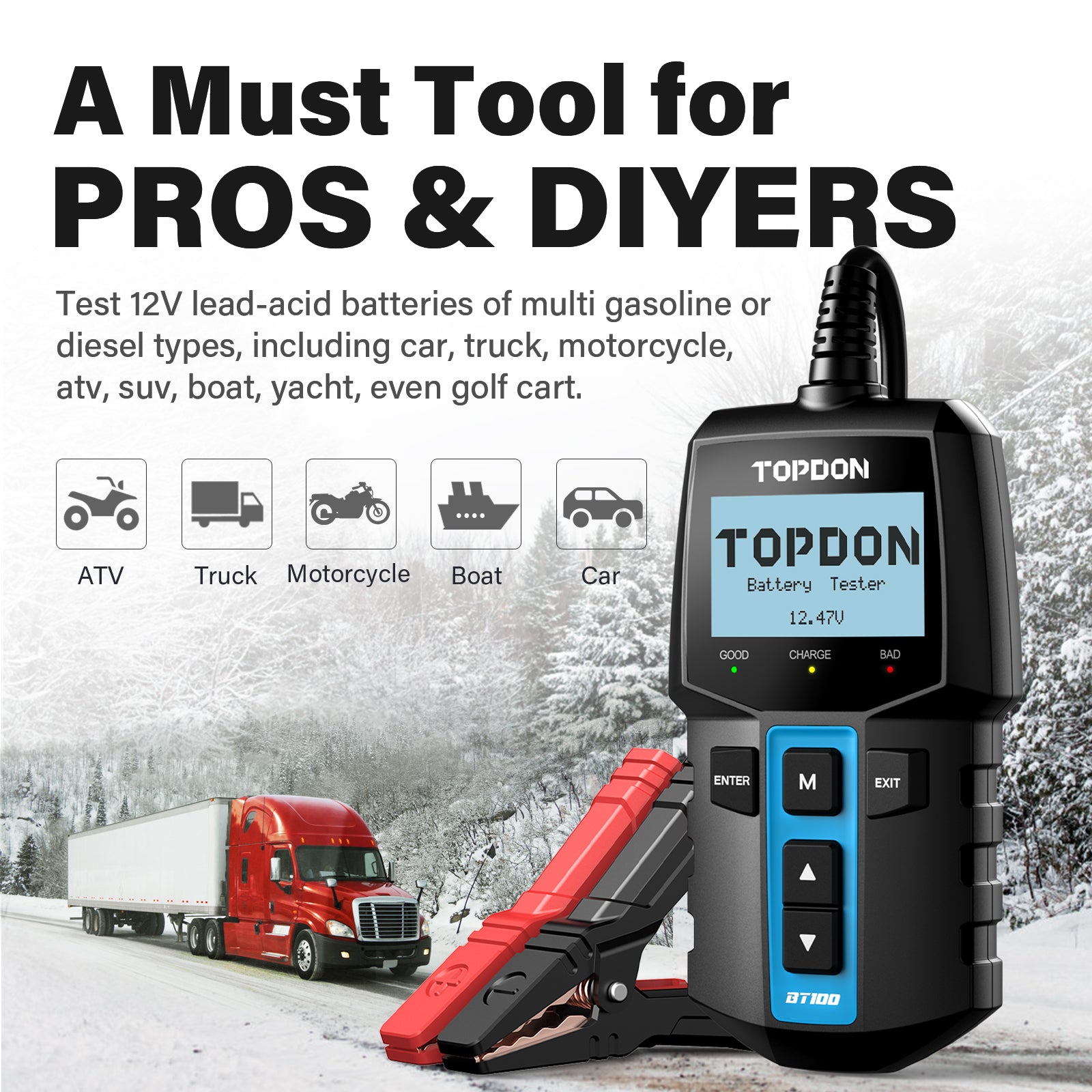 メルテックMeltec Plus MP-320 TOPDON BT100 CCA Tester de baterii TOPDON BT100 – TOPDON EUROPE