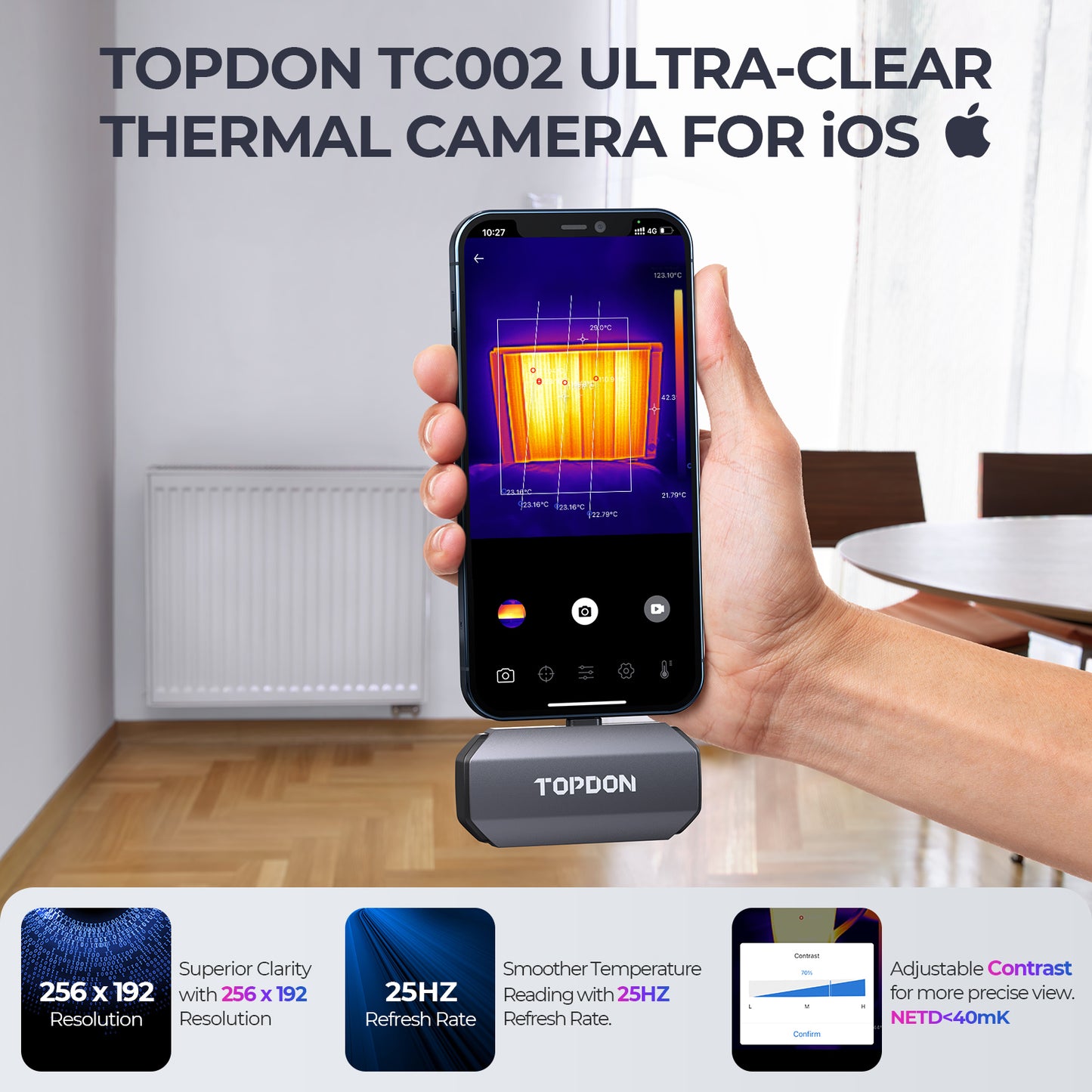 Topdon TC001 et TC002 : des caméras thermiques portables et polyvalentes  pour tous vos besoins