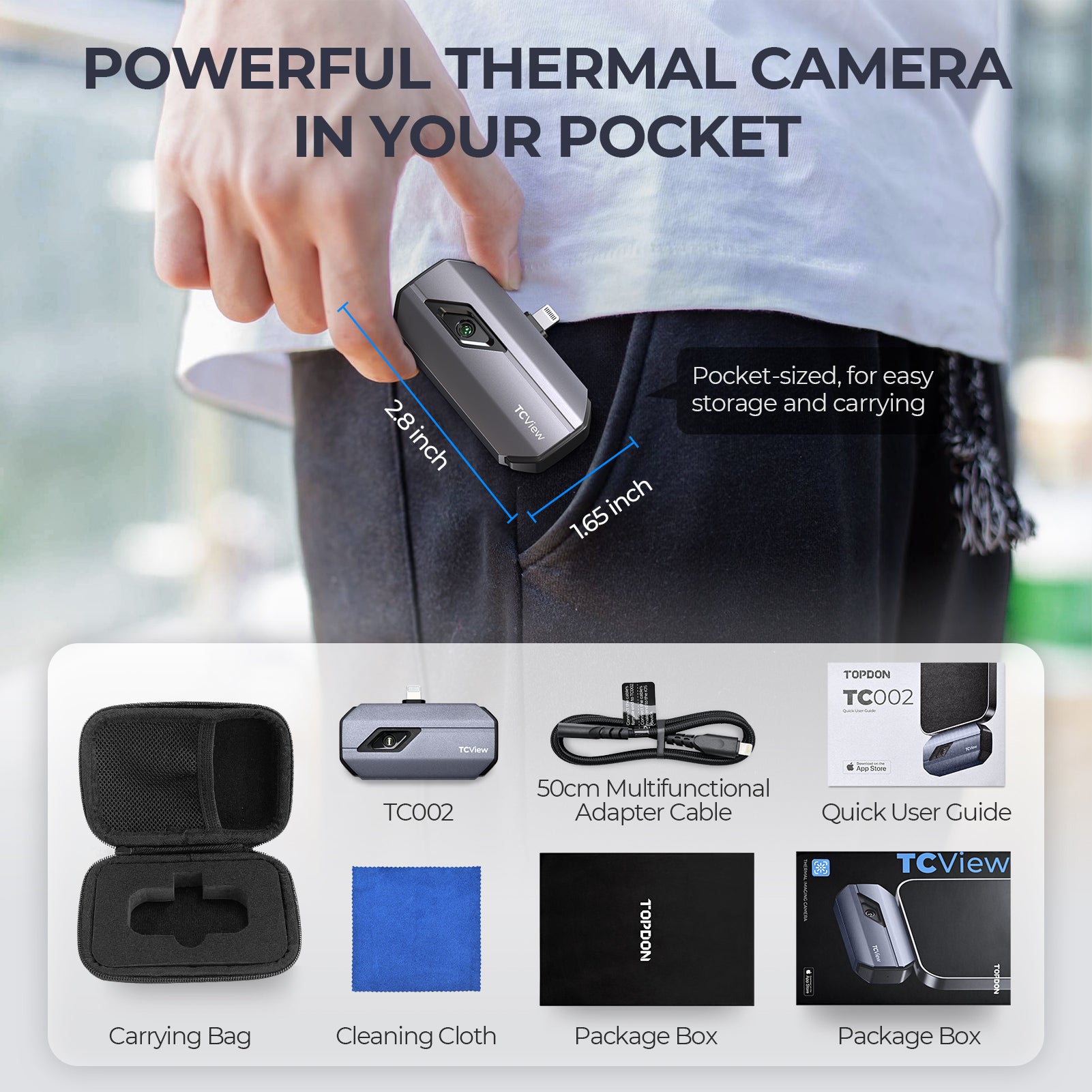 TOPDON Thermal Infrared Camera | TC002 | The Dark Has No Secrets